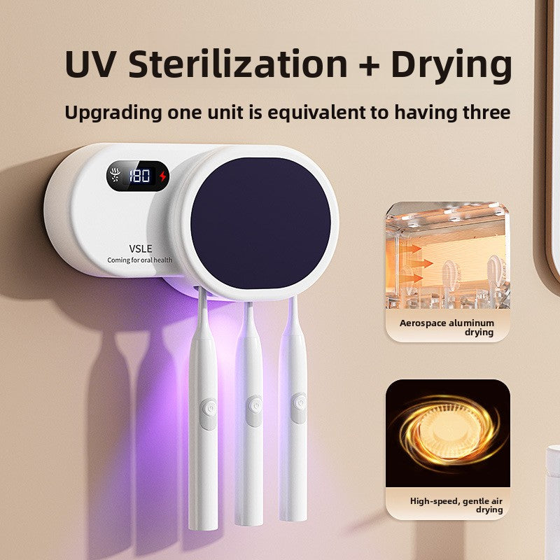 Intelligent UV Toothbrush Sterilizer and Drying Rack