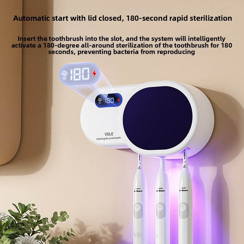 Intelligent UV Toothbrush Sterilizer and Drying Rack