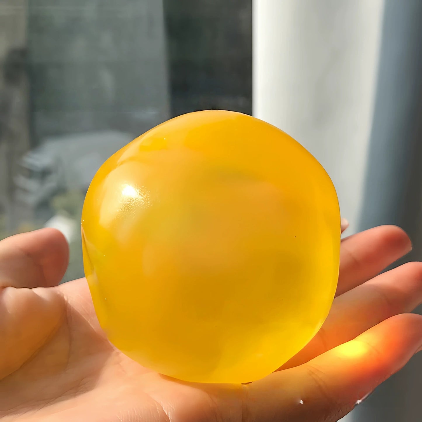 Coconut oil squeeze relaxation ball