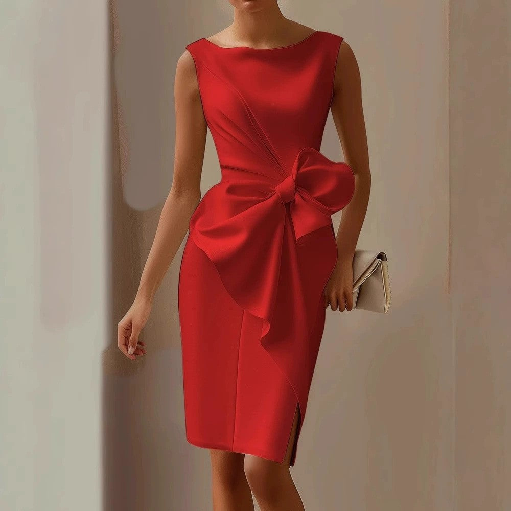 Bow Decorated Tank Dress